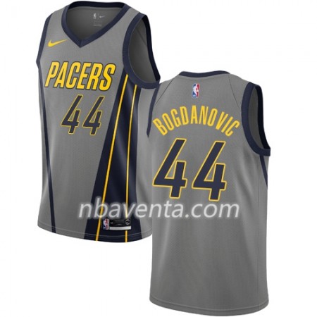 Camiseta Hombre Indiana Pacers Bojan Bogdanovic 44 2018-19 Nike City Edition Gris Swingman Camiseta Hombre Indiana Pacers Bojan Bogdanovic 44 2018-19 Nike City Edition Gris Swingman